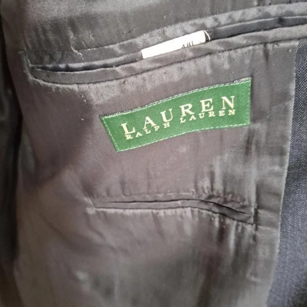 RALPH‎ Lauren Light Black Suit Jacket Size 48L